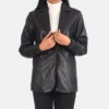 Women's Brown Norma Leather Blazer