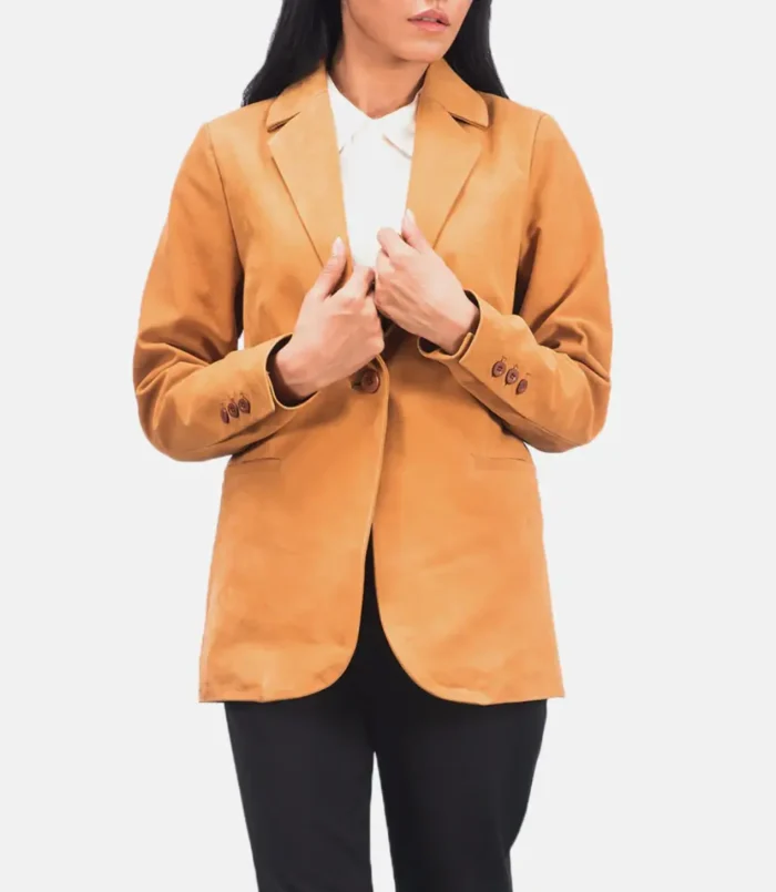 Women's Norma Brown Nubuck Blazer