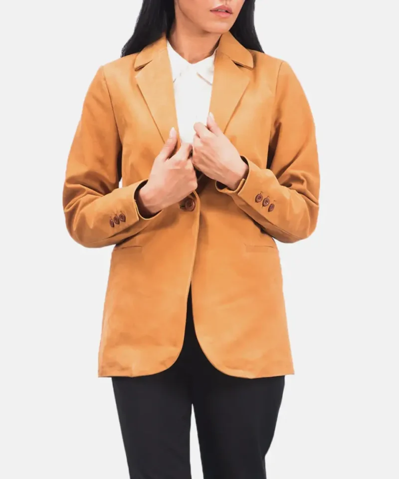 Women's Norma Brown Nubuck Blazer