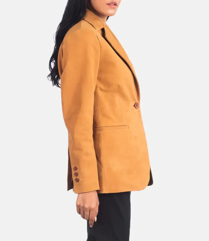 Women's Brown Norma Nubuck Blazer