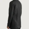 Men's Black Ray Cutler Leather Blazer