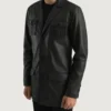 Men’s Ray Cutler Black Leather Blazer