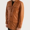 Men’s Ray Cutler Brown Leather Blazer