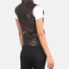 Women's Rayne Moto Brown Leather Vest