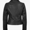 Women's Black Real Lambskin Leather Biker Style Jacket