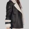 Rosine Black B-3 Bomber Leather Jacket