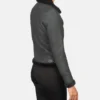 Women's Sherilyn B-3 Distressed Black Leather Bomber Jacket