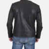Men's Black Snow Cole Leather Jacket
