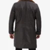 Men's Dark Brown Turlock  3/4 Vintage Shearling Coat