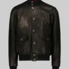 Women’s Lindsay Black A-1 Bomber Leather Jacket