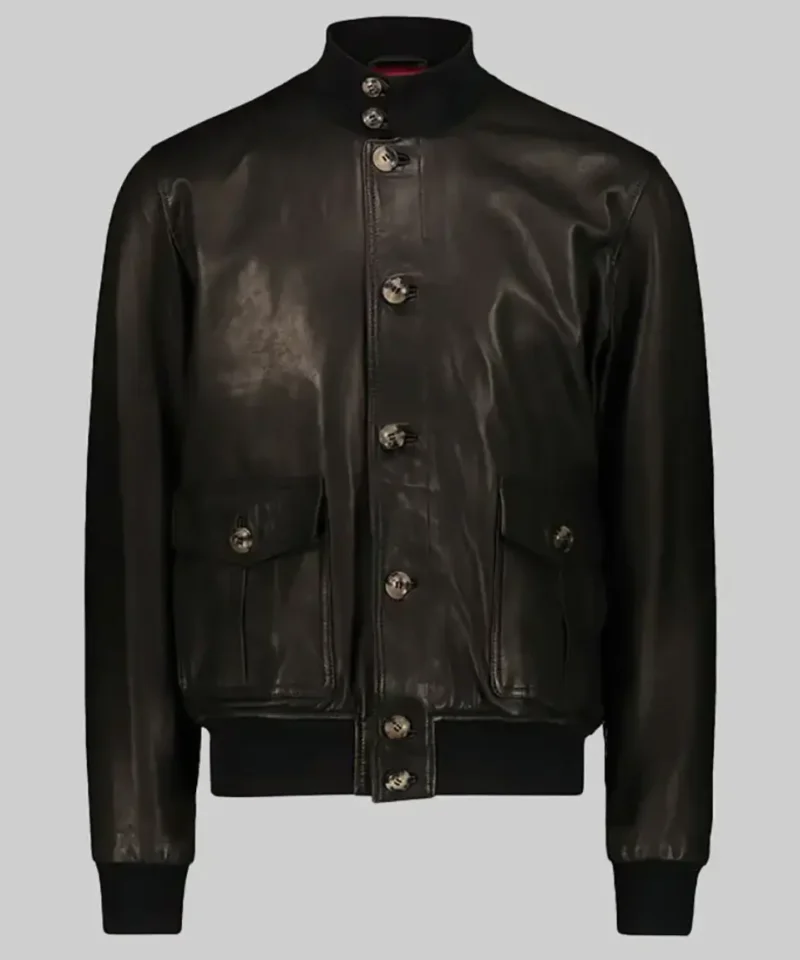 Women’s Lindsay Black A-1 Bomber Leather Jacket