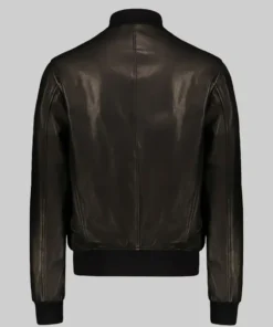 Women’s Black Lindsay A-1 Bomber Leather Jacket