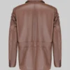 Men’s Brown Carter Classic Leather Car Coat