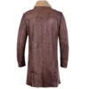 Men’s Brown B3 aviator Sheepskin Shearling Leather Trench Coat