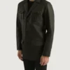 Men's Ray Cutler Green Leather Blazer