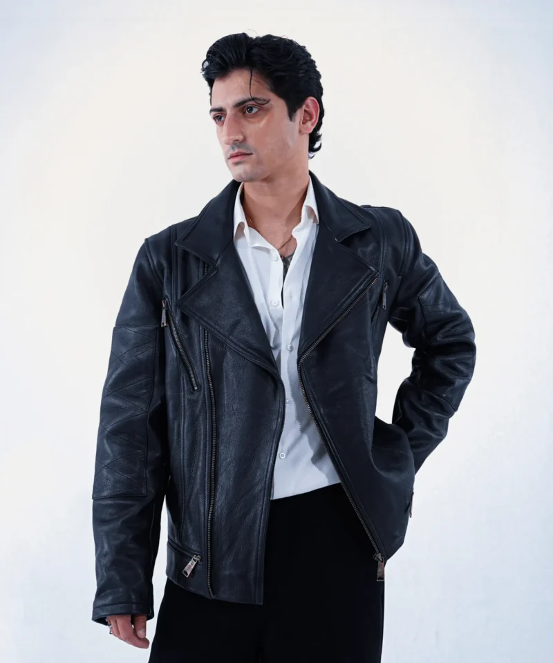 Men’s Vantorque Realm Cafe Racer Cowhide Leather Jacket
