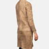 Women's Alina Shearling Brown Leather Coat