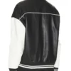 Women’s Genevieve Black and White Leather Varsity Jacket