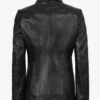 Women's Marsha Leather Black Car Coat
