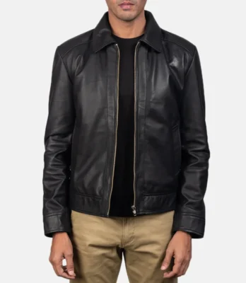 Men's Inferno Black Leather Jacket