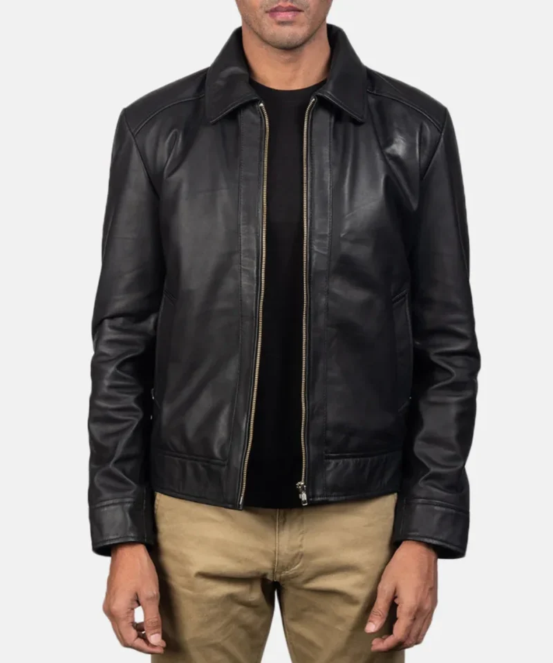 Men's Inferno Black Leather Jacket